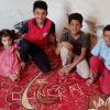 Samer* (14) with his sister Amira* and brothers Nahed* and Zeyn*. *Names changed to protect the identity of individuals. Photo: Concern Worldwide. 