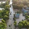 Aerial photos of flooded areas in Noakhali district. Where the Concern Emergency Response team have responded and are distributing emergency relief packages to people affected by the floods. (Photo: Saikat Mojumder/Concern Worldwide)