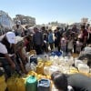 Over 100,000 people have received water through Concern’s interventions with it partner in Gaza,  CESVI. They are trucking water to Deir al Balah, Gaza City and Khan Younis areas. Photo: CESVI