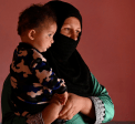 Malalai* holding her son Yaser