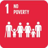 The No Poverty symbol of the Sustainable Developmental Goals