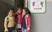 Syrian children attending Concern’s non-formal education in Lebanon. Photo: Chantale Fahmi/Concern Worldwide.