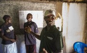 Albert Mukalay, a Concern Hygiene Promoter in Tanganiyka province, holds a training session with Animateurs in Katchumbuyu, DRC. Photo: Concern Worldwide.
