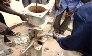 Rehabilitation of a hand pump in Seleia Town, Republic of Sudan. Photo: Concern Worldwide.