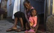 Mum-of-three Scholastica Mbinya (31) with her youngest child, Francisca. Photo: Peter Caton/ Concern Worldwide.