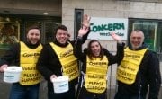 Collection volunteers outside Concern's Dublin office. Photo: Concern Worldwide.