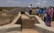 An underground water tank in Somaliland.