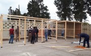 Concern Lebanon are assisting in the building of tents for suspected positive Covid-19 cases. Photo: Concern Worldwide.