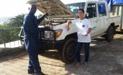 A routine service with the Assistant Transport Officer, Samuel Serry