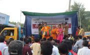 A live performance of health promotion song in Bangladesh