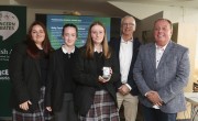 From left to right: Ella Nad, Ciara McMenamy, Abigail Schorman and Noel McConnell from The Holy Family Community School in Rathcoole who were one of 31 people or groups honoured at the Concern Volunteer Awards. Photo: Karen Morgan/Concern Worldwide