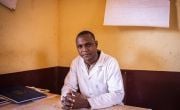 Dr Thierry Koudain in his office at Yaloké Secondary Hospital
