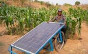 Mcfreson Aaron with solar powered water pump