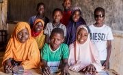 Students from classroom in Niger