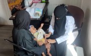 Vaccination according to National EPI schedule in Al Meshqafa IDP camp, Lahij Governorate. (Photo: Concern Worldwide)