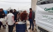A Concern distribution at Bardarash site, Iraq. (Photo: Concern Worldwide)