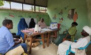 Group gathers in health centre in West Darfur