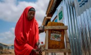 Owlio* collects water at a well constructed by Concern Somalia's emergency program team in Baidoa. (Photo: Concern Worldwide)