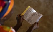 Scenes from a VSLA meeting in Sierra Leone. Photos: Kieran McConville / Concern Worldwide