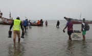 Team leaving for Mahabun to vaccine the community. Photo: Bilkisu Jah/Concern Worldwide.