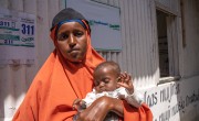 Naima* had Leyla* in the Concern-supported Wadajir Health Center near Mogadishu. Both mother and daughter received treatements for malnutrition and related issues. (Photo: Eugene Ikua/Concern Worldwide)