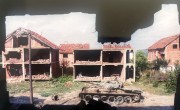 The aftermath of the shelling in Kosovo, 1999. Photo: Concern Worldwide