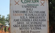 HIV and AIDS awareness-raising in remote villages in Tanzania.