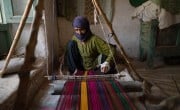 Khan BiBi is a participant in Concern's weaving project, locally known as "Razgha Bafi" in her village in Chahab. 