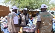 A distribution of non-food item (NFI) kits in Niger. Photo: Concern Worldwide