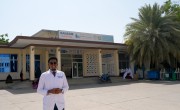 Dr. Muhammad Dek Jama outside Mogadishu's Banadir Hospital. Photo: Hugh Golden/Concern Worldwide