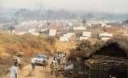 A displacement camp in Sierra Leone, circa 1996. Photo: Jack Finucane/Concern Worldwide