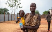 Abuk* brought her son to a Concern-supported clinic in Kuach, Unity State. He received treatment for malnutrition and is healthier now thanks to the care he received. Photo: Eugene Ikua/Concern Worldwide