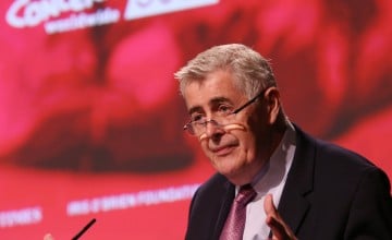 Concern CEO Dominic MacSorley speaks at Dublin Castle. Photo: Photocall Ireland.