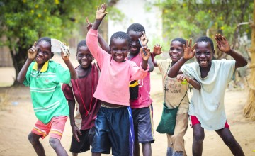 Children of the 'lead mothers' who are trained by Concern, Mchinji, Malawi. Photo: Jennifer Nolan / Concern Worldwide.