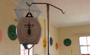 A Unicef scales at the health centre in Zulu, Mchinji district, Malawi. Photo: Aoife O'Grady/Concern Worldwide.