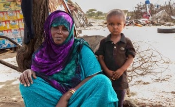 Roda Osman with her son Omar (3).