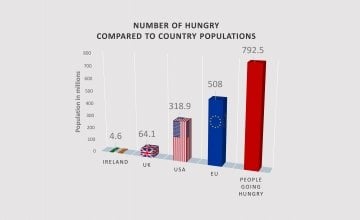 792.5 million people went hungry in the world in 2015. Graphic: Concern Worldwide.