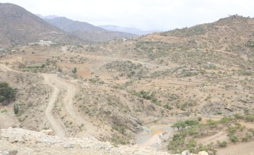 Arid landscape in Ethiopia.