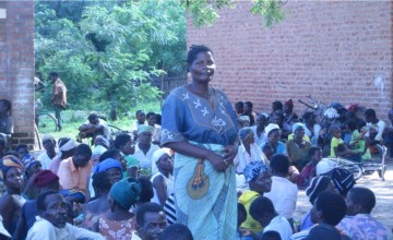 Eunice Makitchansi at Khulubvi camp for flood survivors in Nsanje district, Malawi