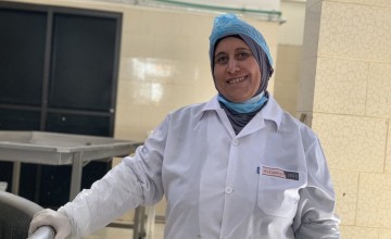 Mother of three Khadija (42) pictured at her local co-operative.