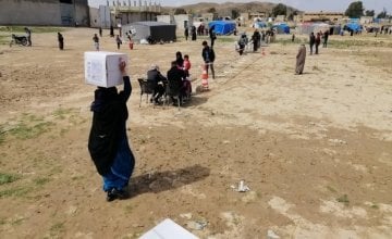 Concern distributing hygiene kits in Northern Syria