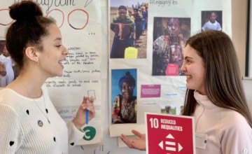 Students Sophie and Phoebe participate in Concern's Transition Year Academy.