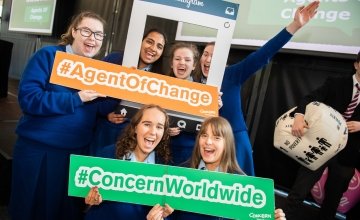 Maryfield College students at Agents of Change. Photo: Ruth Medjber/ Concern Worldwide