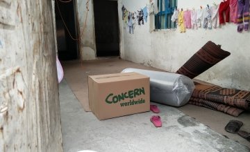 Concern kit at the home of a refugee family living in Turkey. Photo: Sahedul Islam