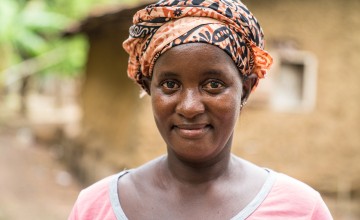 Portrait of Rugiatu Mansaray, a member of the Mother's Club, Sierra Leone.