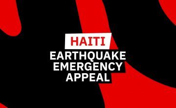 Haiti Emergency appeal graphics