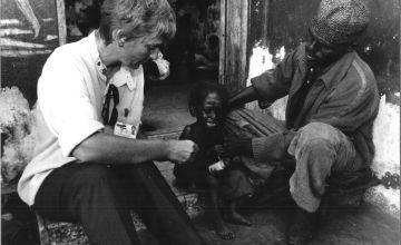 Concern's Anne O'Mahony pictured in a feeding centre in Somalia.