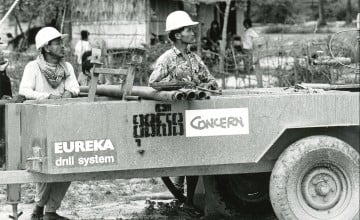 A Concern water and sanitation project in Cambodia in the 1990s. (Photo: Giovanni Diffidenti / Concern Worldwide)