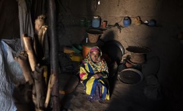 Ethiopian woman in her home