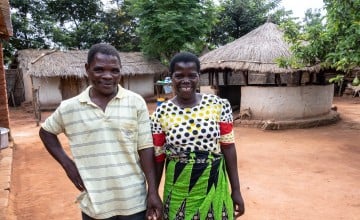 Malawian couple holding hands